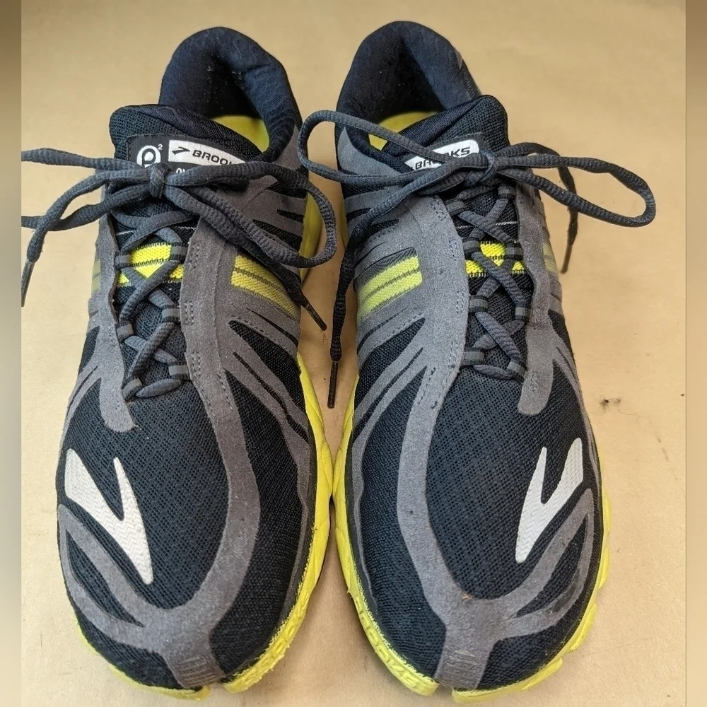 Brooks Running Shoes Men's 12.5 Medium D Pure Cadence 2 Black Yellow 1101401D671